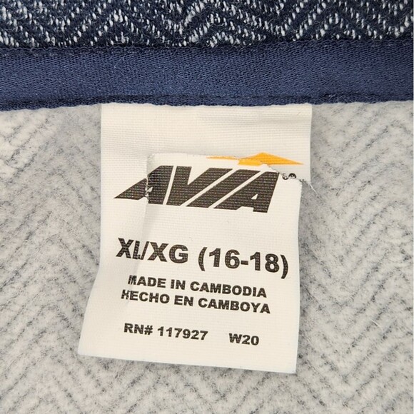 Avia Fleece Turtleneck Sweatshirt Womens Size XL Herringbone Pullover Athleisure - Picture 3 of 9